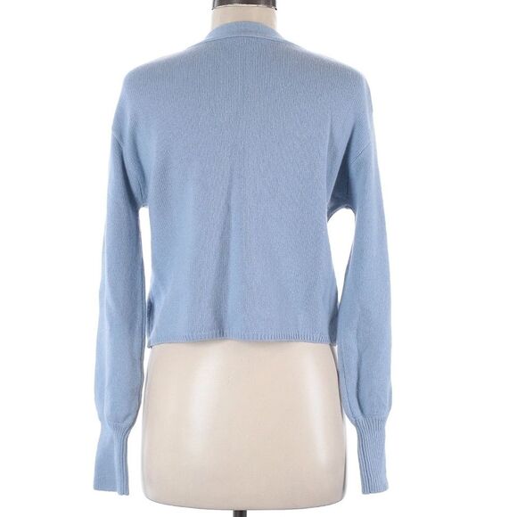 REFORMATION 100% Cashmere Varenne Button Front Cropped Cozy Soft Girl Sweater XS - Picture 3 of 5